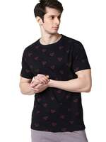 Bewakoof Men's All Over Printed 100% Cotton T-Shirt