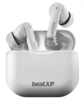 beatXP Vibe XPods with 60H Playtime, Quad Mic ENC, Gaming Mode, BT 5.3 Earbuds Bluetooth  (White, True Wireless)