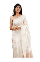 Yashika Plain -  Cotton Silk Saree with Blouse Material