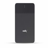 Unix  - 10000mAh Slim Power Bank - (20W / Black, Lithium Polymer)