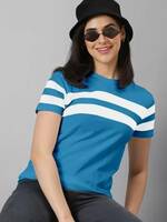 Denzolee : Women Colorblock Hooded Neck T-shirt (Starts At @ ₹164)