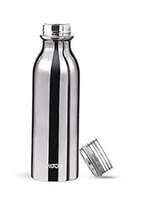Milton Glitz 600 Thermosteel 24 Hours Hot and Cold Water Bottle, 580 ml, Silver