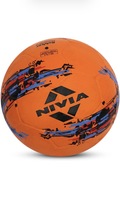Nivia Storm Football | Rubberized Moulded | Suitable for Hard Ground Without Grass | Training Ball | Soccer Ball | for Men/Women | Football Size - 5 (Orange)
