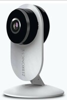 Zebronics Zeb Smart Cam 100 Home Automation WiFi Camera with Remote Monitoring, Advanced Motion Detection, Day/Night Mode, Live Streaming, Micro SD Card Slot, 2 Way Audio, works with Android and iOS Smartphones 
