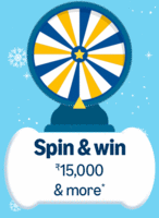 Spin and win ₹15,000 and more