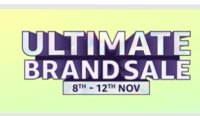 Ultimate Brand Sale: Upto 70% off + 10% Cashback* For Prime Members (8th - 12th nov)