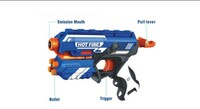 Toyshine - Foam Blaster Toy Gun  10 Bullets