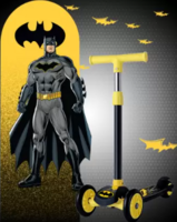 Miss & Chief Batman - 3 Wheel Scooter for Kids, Lightweight|Foldable & Adjustable Height  (Black)