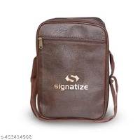 SIGNATIZE Stylish PU Leather Sling Cross Body Travel Office Messenger One Side Shoulder Bag for Men