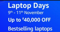 Laptop Days - Up to 40,000 OFF Bestselling laptops (9th - 11th Nov)