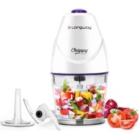 Longway 400W 800ml Purple & White Electric Vegetable Chopper