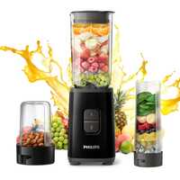 Apply 500 off - Philips HR2603/90 Electric Nutri-Blend, Mixer, Grinder & Blender | Smoothie Maker | 350W Power | 3-Jar Capacity | With Variable Speed Control | Perfect for Smoothies, Mixing & More