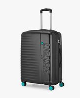Safari Ignite 8 Wheels 71 Cms Medium Cabin Trolley Bag Hard Case Polycarbonate 360 Degree Wheeling System Luggage, Trolley Bags for Travel, Suitcase for Travel, Black