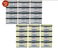 Saree Covers With Zip Non Woven Fabric/Wardrobe Organizer for Clothes/Cloth Storage Bags/Large Size Transparent Window Clothing Storing Bag/Combo Pack Garments Cover/ (White/Ivory) Set of 24