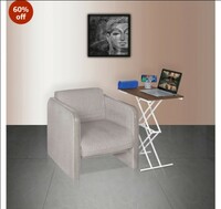 DELITE KOM Sky Engineered Wood Study Table Finish Color - Acacia Dark_Ivory, DIY(Do-It-Yourself)