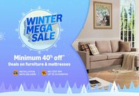 Winter Mega Sale | Minimum 40% off on Furniture & Mattresses