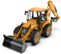 Kidzoy : Plastic 2 In 1 Bulldozer And Excavator Construction Toy  (Yellow)