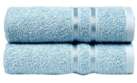MYTRIDENT Blue 2-Pieces 400 GSM Pure Cotton Hand Towels