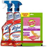 Lizol Disinfectant Power Spray Kitchen Cleaner  (1N Scotch-Brite Sponge Wipe Free)  (900 ml)