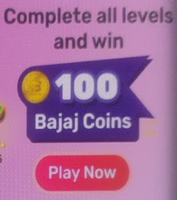 Bajaj Finserv: Streak challenge complete all levels and win 100 Bajaj coins
