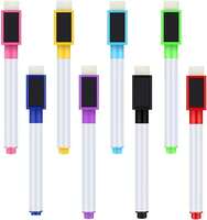 Corslet 8 Pcs Whiteboard Marker Dry Erase Markers Fine Point Tip, 8 Colors White Board Markers, Dry Erase Marker with Eraser Cap, Low Odor Erase Markers for Kids Pen

