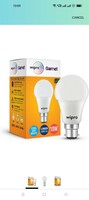 wipro Garnet 10W LED Bulb for Home & Office |Cool Day White (6500K) | B22 Base|220 degree Light coverage |4Kv Surge Protection |400V High Voltage Protection |Energy Efficient | Pack of 1