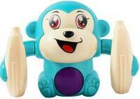 Dancing and Spinning Rolling Doll Tumble Monkey Toy Voice Control Banana Monkey with Musical Toy with Light and Sound Effects and Sensor