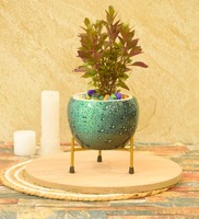 Ivy Iron Green Desk Pot