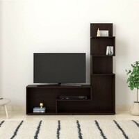 Solimo Livonia Engineered Wood Entertainment Unit with 5 Shelves (Wenge Finish) 
 