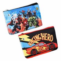 Kuber Industries Pack of 2 Pencil Pouch | Square Stationary Pouch