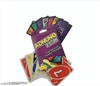 Kidoyz Premium Quality UNO Flip Game Double-Sided Thrills: Adnuno Flip Card Classic Colour & Number Matching Card Game