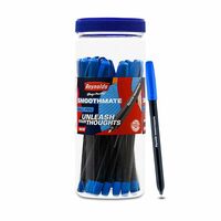 Reynolds SMOOTHMATE 20 CT JAR, BLUE I Lightweight Ball Pen With Comfortable Grip for Extra Smooth Writing
