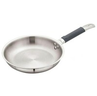 JioMart - Home One Stainless Steel Triply Silicone Grip Fry Pan 24 cm(location specific)