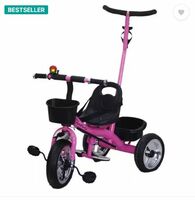 Stepupp BABY TRICYCLE FOR KIDS WITH FOOTREST AND FRONT OR BACK BASKET AND PARENT HANDLE PINK COLOUR KIDS TRICYCLE RECOMMENDED TRICYCLE FOR BABY GIRL OR TRICYCLE FOR BABY BOY OR TRICYCLE FOR TODDLER GIRL OR TRICYCLE FOR