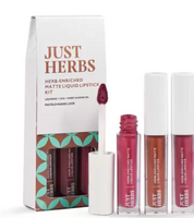 Just Herbs - Matte Liquid Lipstick / Set of 3  (Nudes, 6 ml)