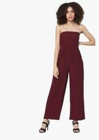 ONLY Women's Rayon Blend Fit & Flare Jumpsuit