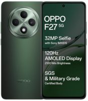 OPPO F27 5G (Emerald Green, 8GB RAM, 128GB Storage) | 6.67" FHD+ AMOLED Display