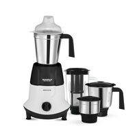 Maharaja Whiteline Odacio Elite Mixer Grinder With 4 Jars | 750 Watt | 20,000 RMP Motor | Stainless Steel Blade | 2 Years Warranty | Black & White