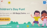 Bajaj Finserv Children's day quiz : Win assured 50 Bajaj coins
