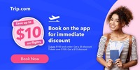 Trip.com - $10 Discount over $100 on Flight Tickets (App Only Offer)