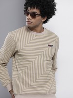 Sweatshirt Men The Indian Garage Co Beige Striped 