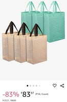 Heart Home Shopping Handbag | Grocery Handbag | Shopping Bag | Grocery Shopping Bag | Reusable Shopping Bags | Vegetable Bag | Eye-Print Carry Bag | Pack of 6 | Multicolor 