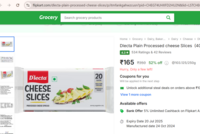 Dlecta Plain Processed cheese Slices  (400 g)