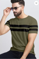 AUSK - Men Striped Cotton T-Shirt @ ₹79
