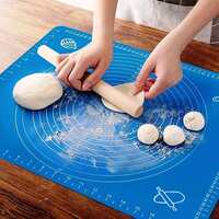 Stewit - Silicone Non-Stick Fondant Rolling Mat (Multicolor)