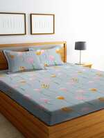 Dream Living - 100% Microfiber Bedsheet for Double Bed with 2 Pillow Covers 