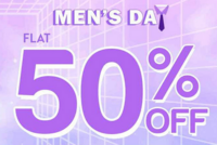 Wishcare men's Days Sale - Flat 50% Off + 5% extra off on Prepaid Orders