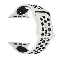 amazon basics Sport Band Compatible with Apple Watch Band38mm 40mm 41mm45mm 44mm 42mm for Women Men,Soft Silicone SportWristband Replacement Strap Compatible for iWatch SE Series 7 6 5 4 3 2 1(White)