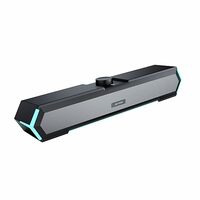 Ant Esports GS365SB Mini Soundbar Wired PC Speaker,USB Powered 3.5MM 10W Dual HiFi Stereo