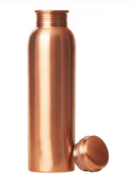 Gesto - Pure Copper Water Bottle 1000 ml Bottle  (Pack of 1, Copper)